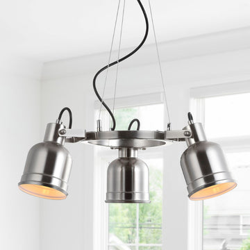 Liam 20" Metal LED Chandelier - JONATHAN Y